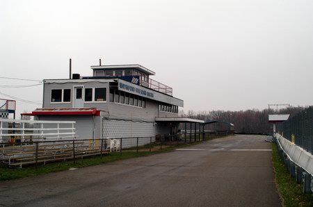 Waterford Hills Raceway (Waterford Hills Road Racing) - PIT LANE ON THE FRONT STRAIGHT - PHOTO FROM WATER WINTER WONDERLAND